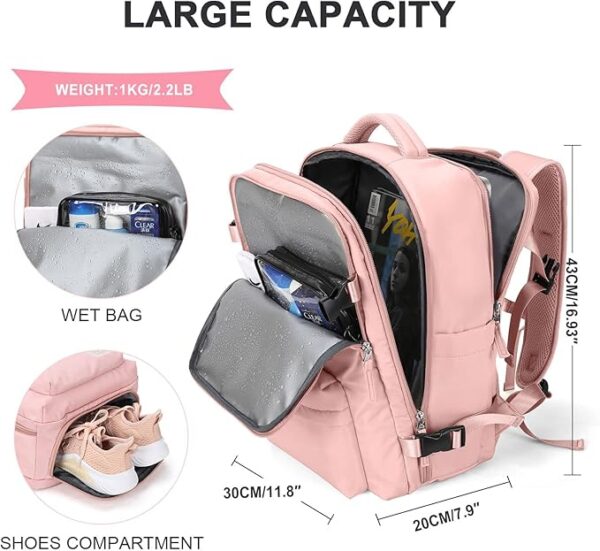WONHOX Large Travel Backpack Carry